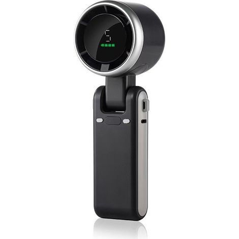 Ventilateur portable et rechargeable - Mini ventilateur turbo manuel - 5 vitesses de ventilation - Ventilateur d'extérieur sans balais - Ventilateur à batterie rechargeable - Conception ultra-puissant (1/5)