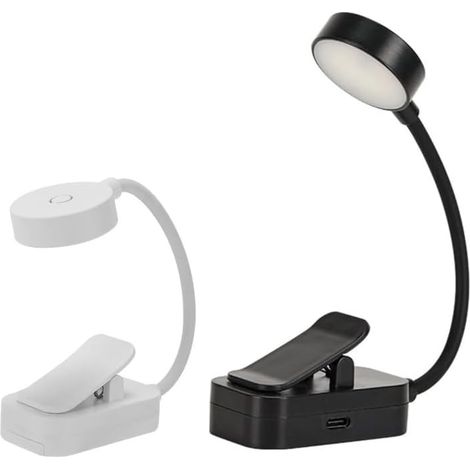 Lot de 2 Mini Lampes Lecture Clip, lampe liseuse rechargeable (1/5)