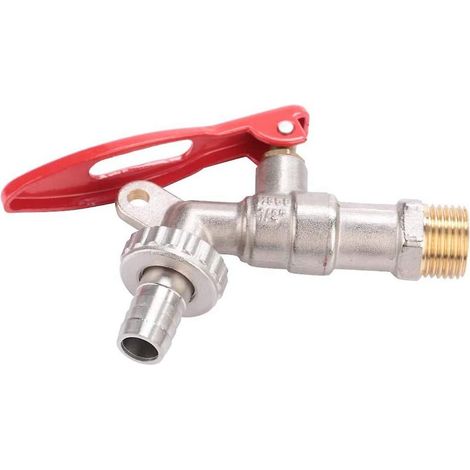 Robinet en laiton verrouillable pour outils de jardin d'extérieur (1/4)