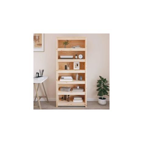 Bibliothèque 80x35x183 Bois de pin massif (1/5)