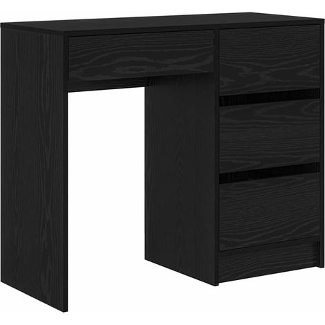 Maison Exclusive - Schreibtisch Schwarz Eichen-Optik 90 x 37,5 x
