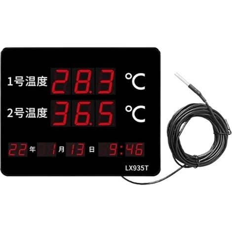 Thermomètre à Eau Thermomètre Numérique À Double Affichage De Température Résistant Aux Hautes Températures, Adapté Aux Piscines Et Aux Saunas(LX935T-A) (1/4)