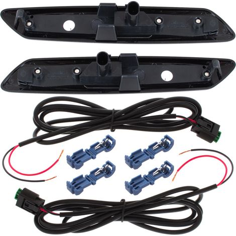 [Accessori Auto] LED Fari Laterali, Tonalità Scura, Dinamici, per BMW 5 Serie F07 F10 F11 2009-2017, Kit da 2 Pezzi (1/3)