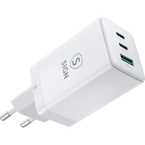Sign gan ultra 65w 2xusb c 1xusb a schnellladegerat - wei