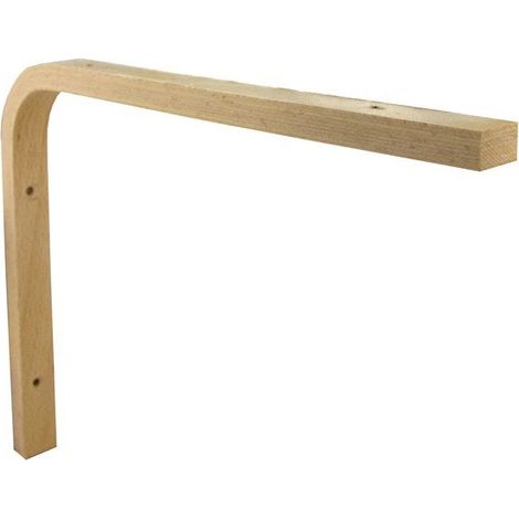 Soporte atornillable de madera laminada encolada H.200xA.250mm.