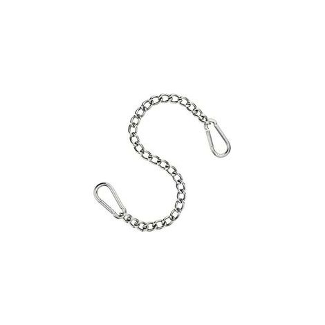 Chaîne de chaise suspendue en acier inoxydable 304 - 66 cm - avec deux mousquetons - jusqu'à 250 kg - pour sac de sable - extension de chaise suspendue et hamac (acier inoxydable 304) (1/4)