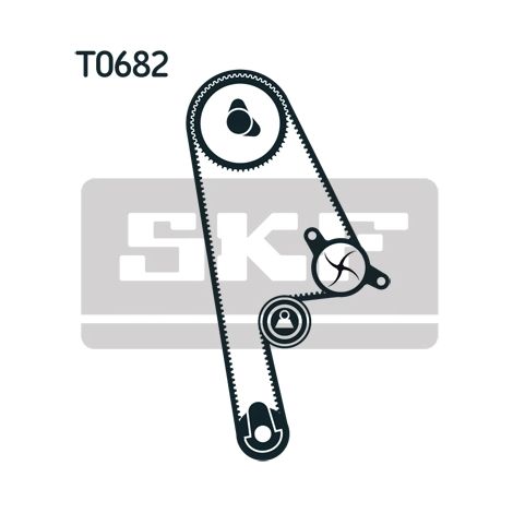 Kit de courroie crantée SKF VKMA 93500 HONDA 14400-P1J-E01 14400-PM3-004