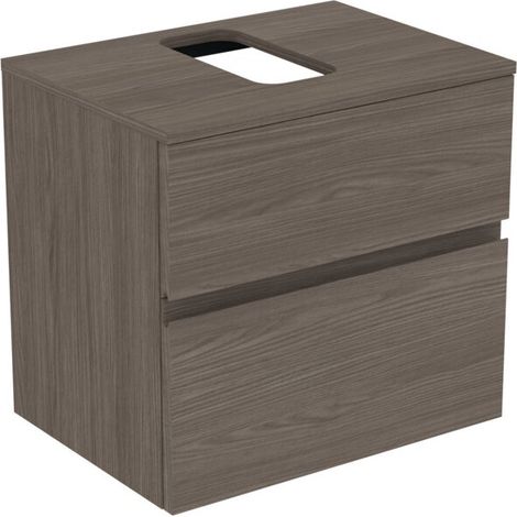 Meuble bas Ideal Standard E3476UR WT Finesse découpe g/d (1/3)