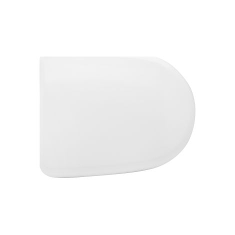 Abattant WC universel D345 en thermodurcissable 43,5 x 36 cm entraxe des charnie'res 10-20 cm abattant WC Blanc Soft-Close