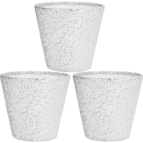 Lot de 3 abat-jour modernes (14x13x9 cm) pour bougies, lustres cristal et appliques murales, avec fixation à pince E14. (1/5)