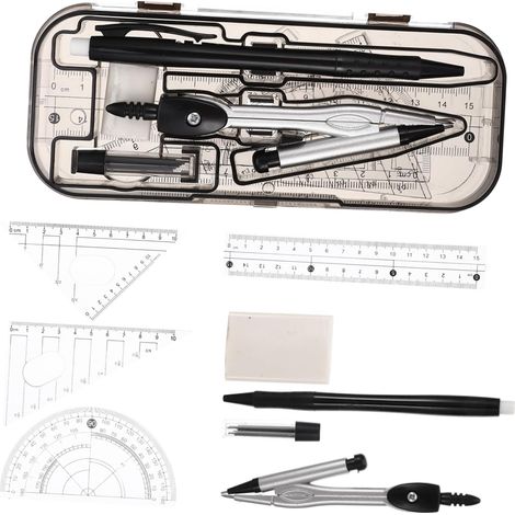 2 kits de dessin géométrique pour l'école et les mathématiques (1/5)