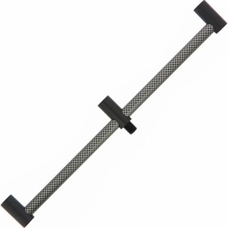 Barra de pesca de aluminio NGT Buzz Bar Carbon Effect de 27 cm y 3 cañas (1/2)