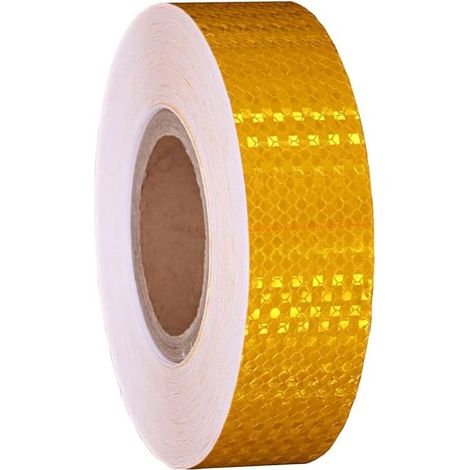 Bande Reflechissante Autocollante Ruban Reflechissant Adhesif Ruban Réfléchissant Bandes Reflechissantes Adhesives Band Reflechissante Casque Moto Autocollant Reflechissant, Jaune (1/5)