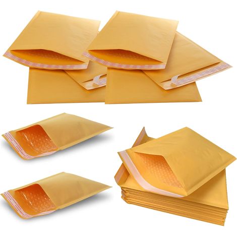 200 x EP1 (90x145mm) Gold Padded Bubble Envelopes A7 Jewellery