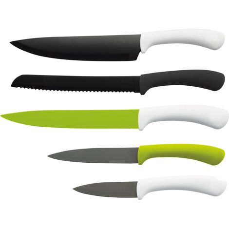SET 5 UNID. CUCHILLOS ACERO INOX. GREEN SG4165 SAN IGNACIO (1/5)