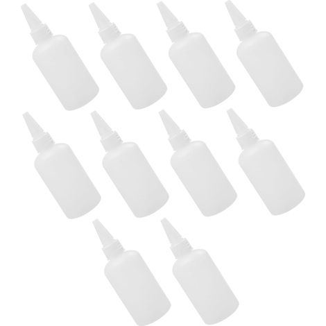 Flacons Compte-Gouttes en Plastique Blanc 100ml Réutilisables pour Pigments, Lot de 20, pour Projets DIY à Domicile et Réparations (1/5)