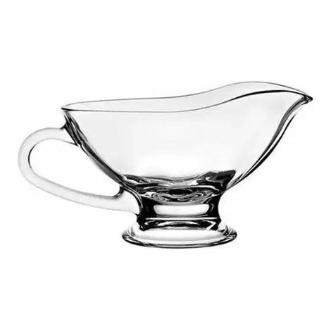 Salsiera de vidrio 300 ml con beccuccio antigoccia