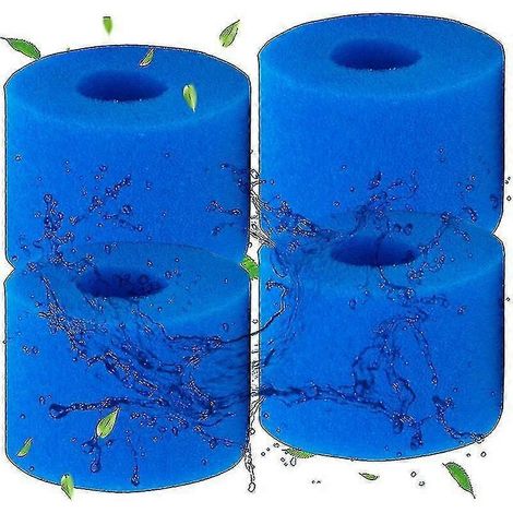 Filtres en mousse de type S1 pour piscine, cartouches filtrantes réutilisables pour Intex type S1, mousse pour piscine, aquarium, spa (4 pièces) (1/5)