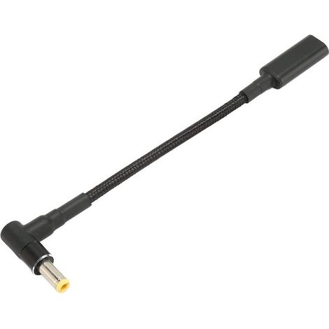 USB-C-Buchse auf DC 5,5x2,5 mm Power PD-Ladekabel - 100-W-Ladekabel für Laptops - Notebook-Adapter. (1/5)