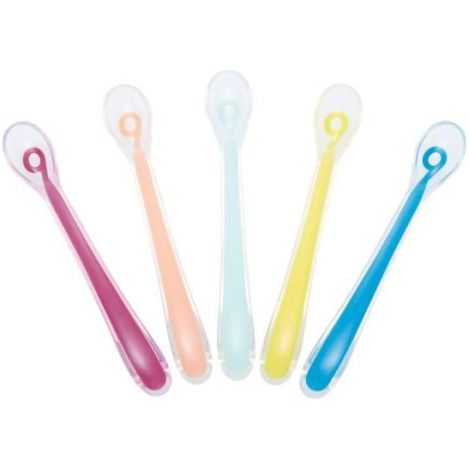 BABYMOOV Baby Spoons - Cuilleres Silicone 1er age (1/5)