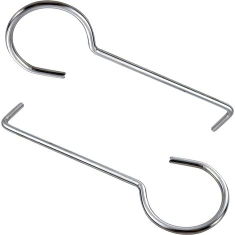 Set aus 2 Abflussrohrschlüsseln aus Edelstahl, Hebehaken (1/4)