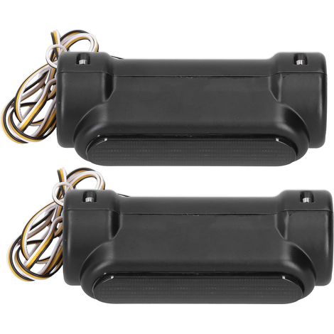 Kit Barre Anti-Crash 1.25in Support Lampe LED Tube Blanc DRL Clignotants Ambre pour Moto (1/5)