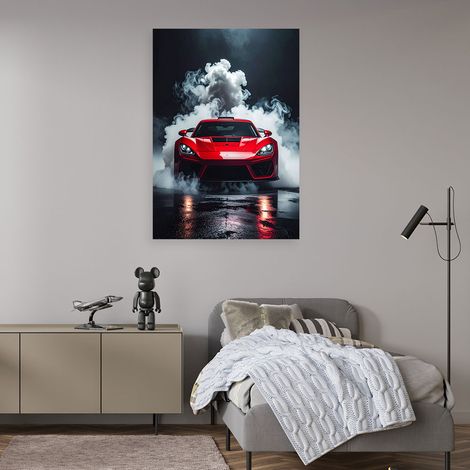 Wandbild Roter Sportwagen 40x60 (1/4)