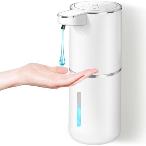 Automatischer Seifenspender, 380 ml, USB-C-wiederaufladbarer Flüssigseifenspender mit 4 einstellbaren Füllmengen (1/4)