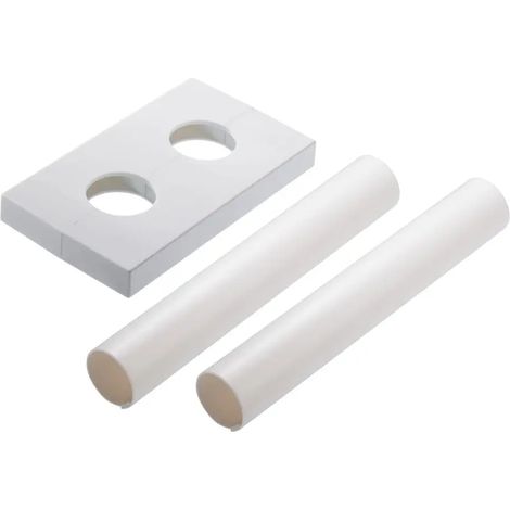 Danfoss Roseta de pared rectangular para VHX Conexión de 50 mm, RAL 9016, 013G3207