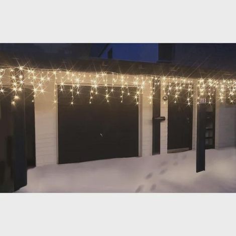 Guirlande blanc chaud LED IP44 480 lampes lumineuse - 12 m Star-Max (1/3)