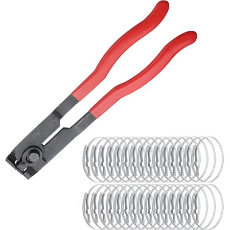 Lot de 30 colliers de serrage, acier chrome-vanadium, diamètre 10-50mm, pour joints d'essieu, arbre de transmission, usage industriel (1/5)