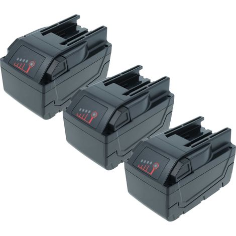 vhbw 3x batteria compatibile con Würth Master 28V, H 28-MA attrezzi da lavoro (2000 mAh, Li-Ion, 28 V)