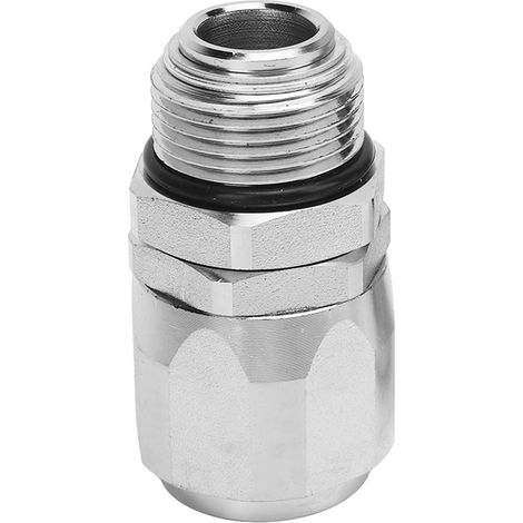 Ortviai Raccord Tournant pour Tuyau Carburant 32 mm – Métal Renforcé, Étanchéité Optimisée, Rotation 360°, Convient aux Tuyaux de 34 et 37 mm
