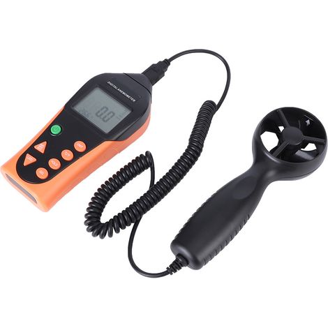 Anémomètre numérique portable 816B avec écran LCD rétroéclairé et capteur de vitesse du vent (1/5)