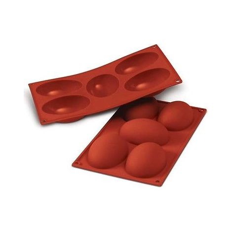Stampo in silicone 5 mezzo uovo Silikomart SF041 (1/4)
