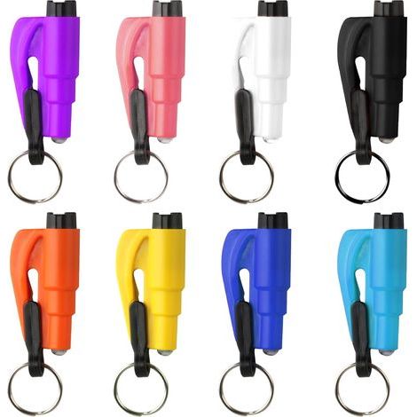 8-piece 2-in-1 rescue tool set: car emergency hammer with seatbelt cutter, window rescue hammer, car window breaker, windshield destroyer (1/5)
