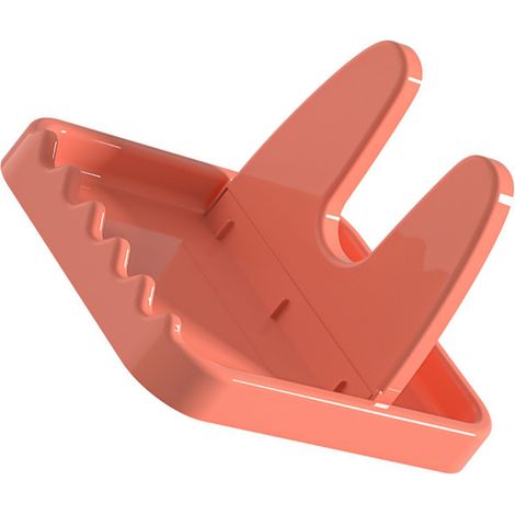 Support pliable pour couvercles de casseroles, porte-cuillères en plastique, organisateur de cuisine pour fourchettes, spatules, couvercles de poêles et vaisselle rose (1/5)