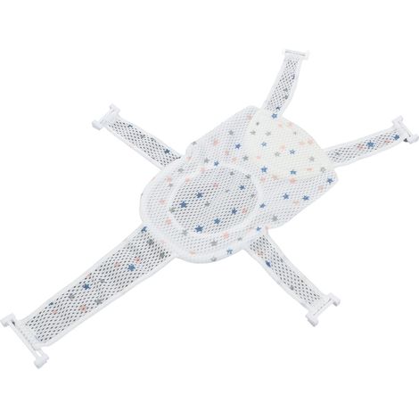 Filet de soutien de bain à cinq coins, antidérapant, réglable, universel, respirant, en maille douce, appui-tête, pour bébé. Étoile de bain pour nourrisson. (1/5)