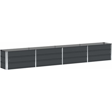 vidaXL Jardinière Anthracite 320 x 40 x 45 cm Acier