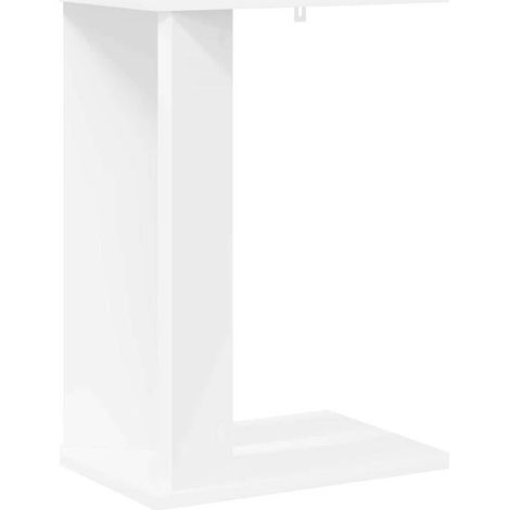 End Table White 35 x 25 x 50 cm Engineered Wood vidaXL