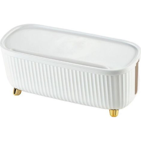 Kabelorganizer mit ABS-Deckel, Aufbewahrungsbox für Steckdosenleisten, Büro/Zuhause, Öffnungen für Kabel und Leitungen (1/5)