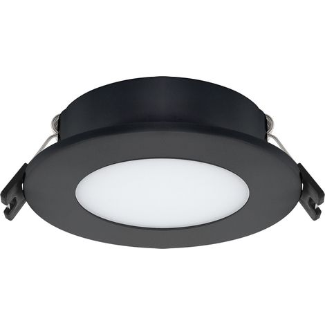 Spot encastrable salle de bain rond noir 1xGU10 20W IP65/20 FANTA Struhm (1/3)