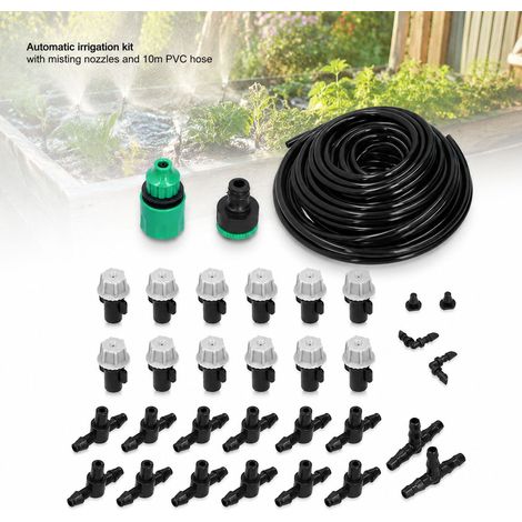 Kit di irrigazione Toivize - 2498033 - Sistema di irrigazione automatico, ugello nebulizzatore, tubo in PVC da 10 m per giardini e piante in vaso (1/4)
