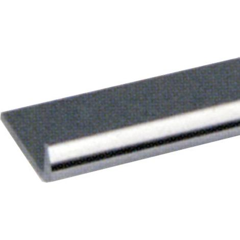 PROFILO ALLUMINIO """UNGHIETTA""" 18X1MM 2MT ARGENTO LUCIDO (1061/93)