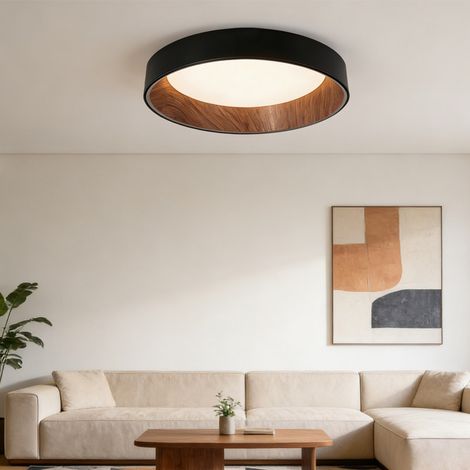 Plafonnier Rond LED 40cm 6000K - Éclairage Intérieur Moderne pour Séjour, Hall, Balcon - Ampoule Économique (1/5)