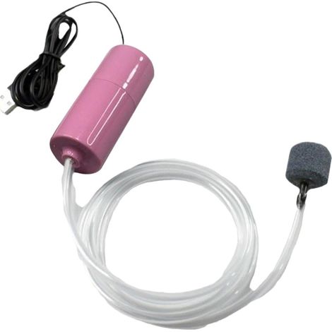 Pompe À Air Pour Aquarium - USB 0,2 W - Silencieuse - Pour Aquariums Mini Et Moyens, Étangs, Pêche En Plein Air - 1 Pièce