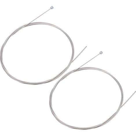 2 câbles de dérailleur pour vélo pliant, câble de frein, âme en acier inoxydable, longueur 2,1 m (1/5)