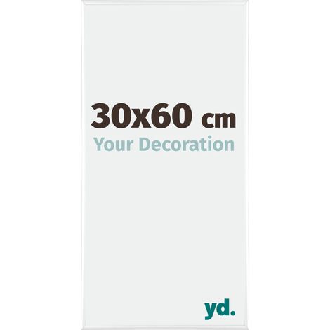 yd. - Cadre photo 30x60 - Blanc Brillant - Aluminium - Kent (1/5)
