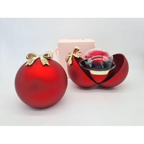 BONTURI CASA HOME DECORATION Sfera Natale Scrigno Rosa Singola Red