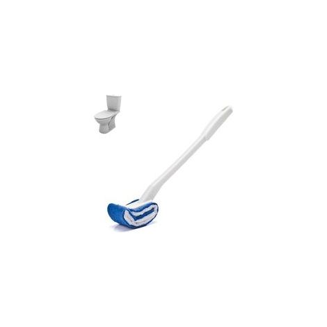 Brosse De Cuvette De Toilette, Nettoyant De Toilette En Profondeur, Brosse De Toilette Incurvée, Brosse De Nettoyage De Toilette à Long Manche, Brosse De Cuvette De Toilette Portable Pour Salle (1/4)
